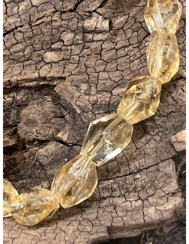 Citrín - náramek brus