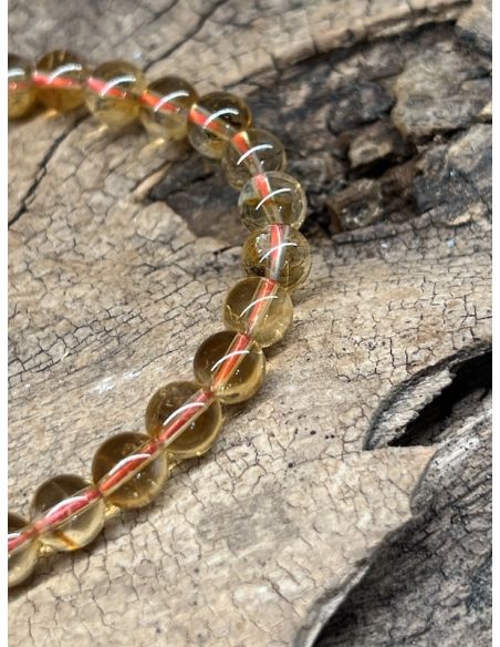 Citrín - náramek ( 7 mm )