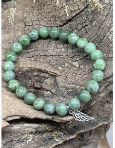 Jadeit - náramek s křidélkem