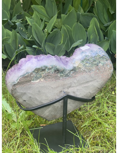 Ametyst - drúza srdce na stojanu ( 8,10 kg )