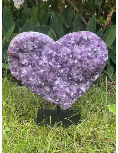 Ametyst - drúza srdce na stojanu ( 8,10 kg )