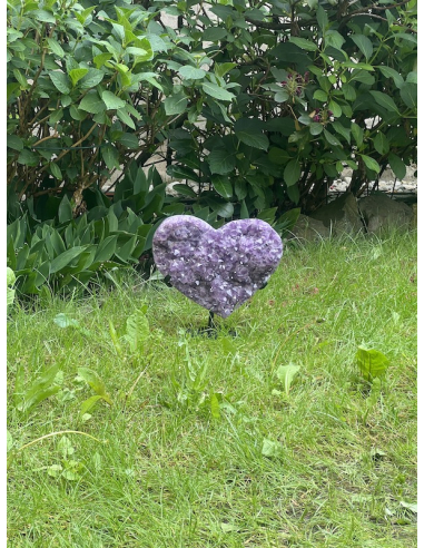 Ametyst - drúza srdce na stojanu ( 8,10 kg )